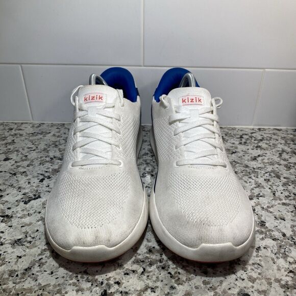 Kizik Lima Men's Size 12 White Blue Hands Free Slip On Sneakers Shoes - Picture 2 of 8